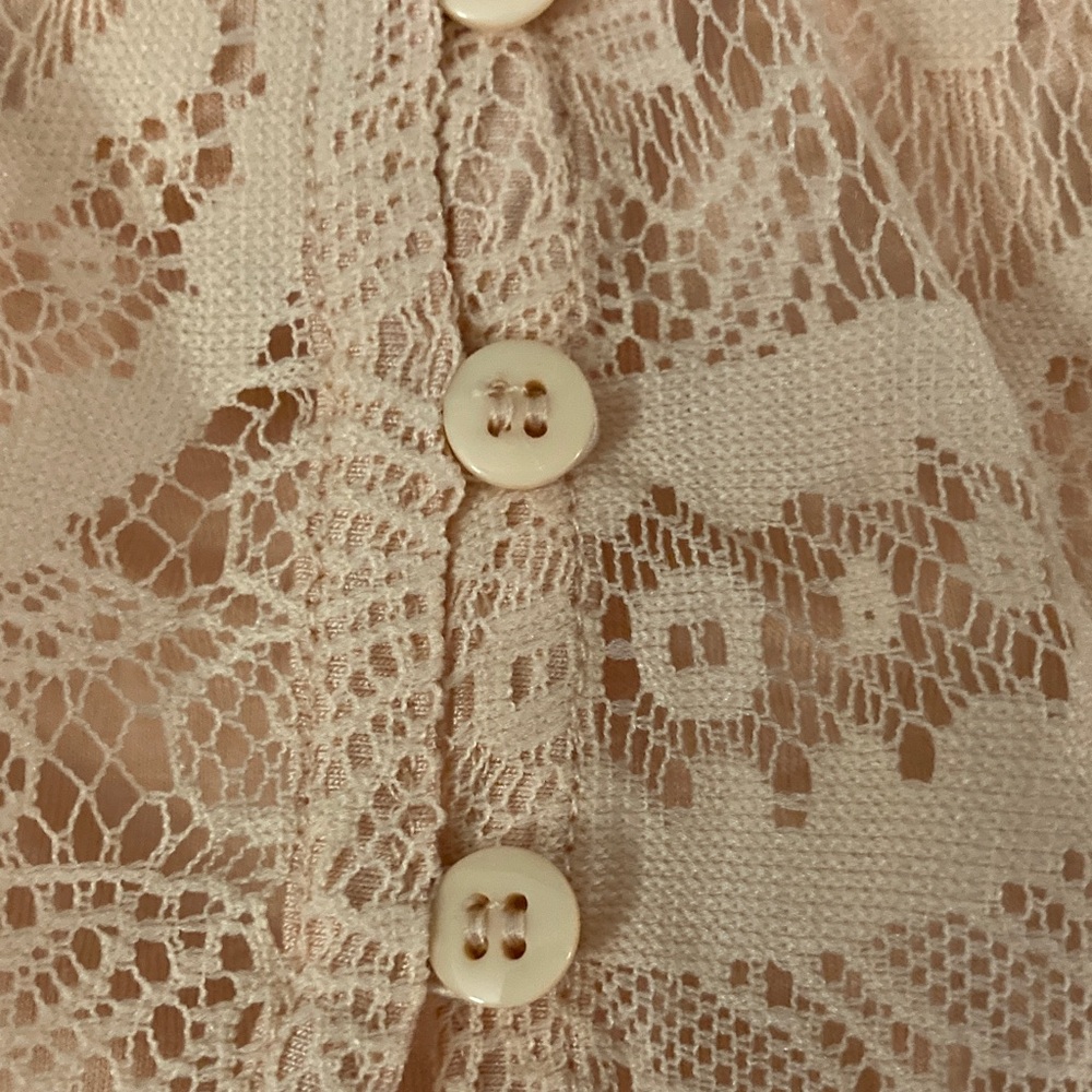 Torrid Blush Pink Lace Button-Front Maxi Dress - Picture 5 of 6